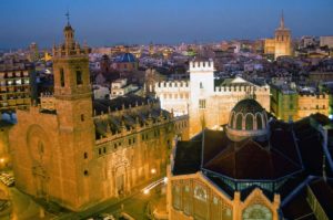 Historic City Center in Valencia, Spain