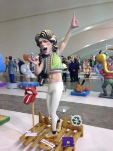 Mick Jagger Ninot at Valencia Science Museum Temporary Exhibtion
