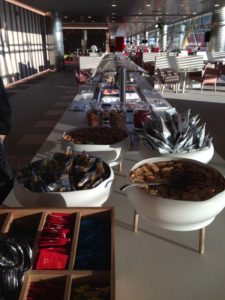 Iberia Business Class Lounge T4 Madrid Breakfast Buffet