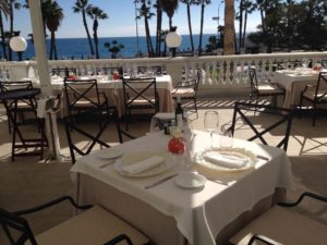 Lunch on the Terrace at Principe de Asturias Restaurante at Gran Hotel Miramar with Amazing Sea Views