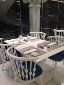 Table Setup at Mediterraneo Restaurant at Gran Hotel Miramar
