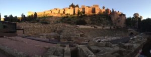 El Teatro Romano Is the Oldest Monument at the Foot of Alcazaba Fortress in Málaga City, Spain