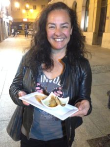 Enjoying Pintxos on the Streets of Pamplona with Silvia Azpilicueta, Director for Pamplona Congress
