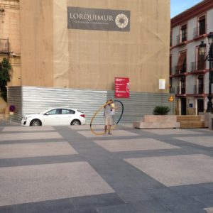 On the Streets in the Historic Center of Lorca Spain