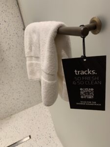 Hard Rock Hotel Madrid - Guest Room Shower Soundtrack