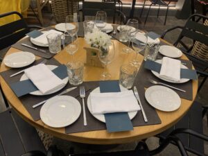 Hotel Molina Lario Martiz Restaurant Table Setup