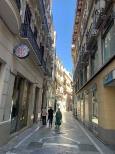 Malaga Spain - City Center Main Street