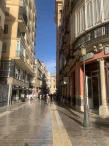 Malaga Spain - City Center Street