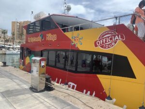 Malaga Spain - City Sightseeing Boat at Port