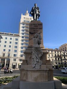 Malaga Spain - Monument of Don Manuel Domingo of Larios