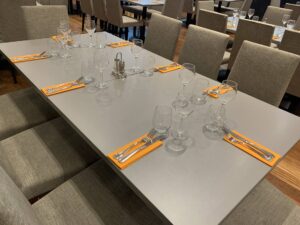 Marriott Auditorium Madrid Airport Hotel Restaurant Tables