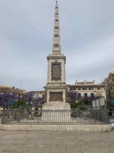 Monument of Torrijos in Plaza de la Mercad Within Malaga Honor of 48 Individuals Who Fought and Killed for Independence