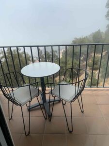 Parador Malaga Gibralfaro Guest Room Balcony in the Clouds View