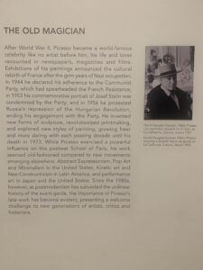 Picasso - The Old Magician Description at Picasso Museum - Eugenio Arias Collection in Bitrago del Lozoya Spain