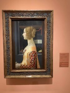 Thyssen Museum in Madrid - Domenico Ghirlandaio - Portrait of Giovanna Delgi Albizzi Tornabuoni (1489-1490)