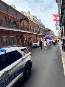 20th Wedding Anniversary Celebration Parade in New Orleans Near Jackson Square