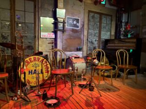 Inside Preservation Hall in New Orleans