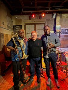 Will Smith and Ronelle Johnson at Preservation Hall in New Orleans with Rob Hard