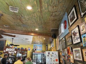 Inside Tout De Suite Cafe in the Algiers Point Neighborhood within New Orleans