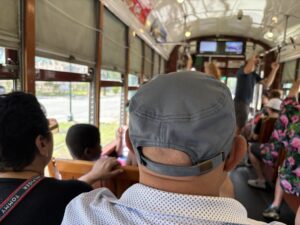 Old Fashioned Streetcar Ride in New Orleans