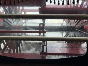 Paddlewheel View on the Paddlewheeler Creole Queen River Cruise along the Mississippi River in New Orleans