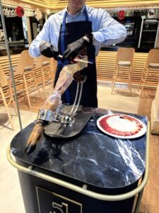 Cortador de Jamon at Toro Tapas in El Puerto de Santa Maria Spain