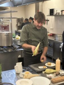 Kitchen Demonstration with Chef Javier Munoz of La Carbona in Jerez Spain