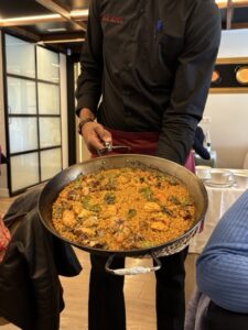 Paella at Casa de Valencia in Madrid