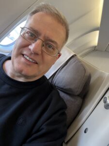 Relaxing in Iberia Business Class