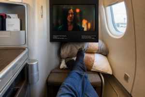 Iberia Business Class Seat In Flight Entertainment