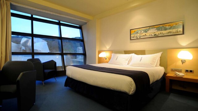 If you're looking for a view of the Guggenheim, stay at the Silken. (c) Rob Hard Premium Deluxe Room at Silken Gran Domine in Bilbao, Spain