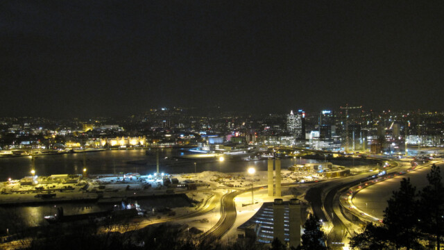 Oslo at night. Courtesy image by Bernt Rostad under Creative Comms license.