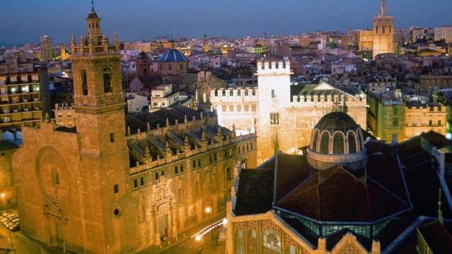 Courtesy of Spain Tourist Office Historic City Center in Valencia, Spain