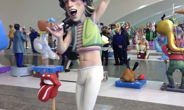Mick Jagger Ninot at Valencia Science Museum Temporary Exhibtion