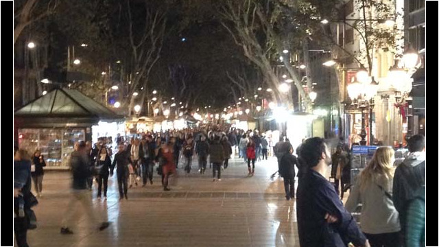 La Rambla in Barcelona at Night (November 2017) © Rob Hard La Rambla in Barcelona at Night (November 2017)