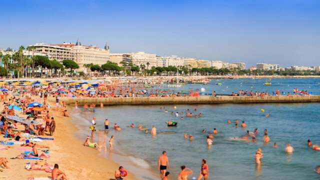 Courtesy of Palais des Festivals et des Congres in Cannes Beach View in Cannes, France