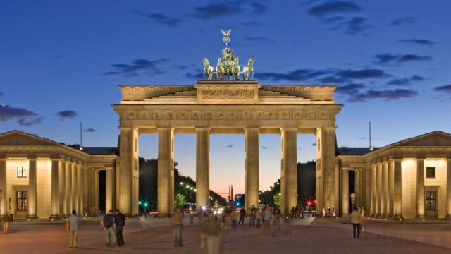 Western view. Courtesy of Visit Berlin; photo by Scholvien Brandenburger Gate in Berlin