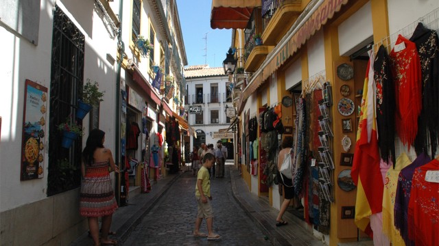 Shopping in the Old Town of Cordoba, Spain