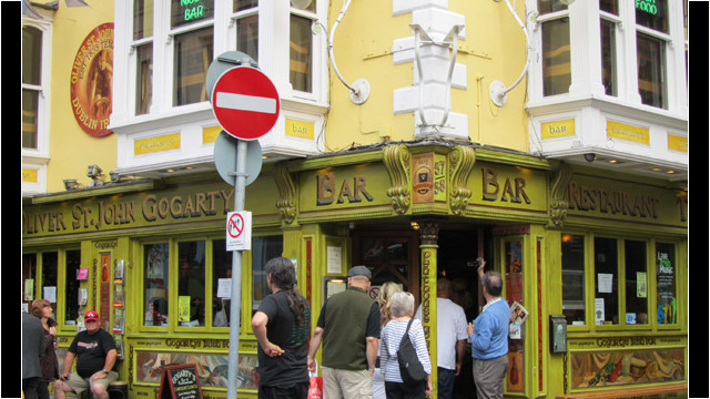 (c) 2011 Rob Hard Oliver St. John Gogarty in Dublin's Temple Bar