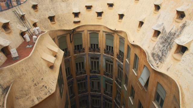 Chimneys View at Casa Mila in Barcelona