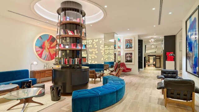 Courtesy image H10 Cubik Hotel Barcelona Lobby