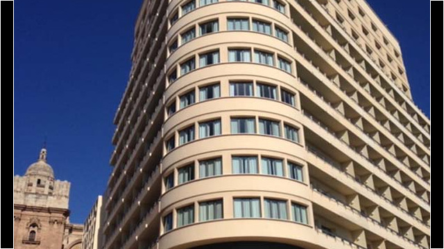Exterior view of AC Malaga Palacio.
© 2017 Rob Hard Hotel AC Malaga Palacio