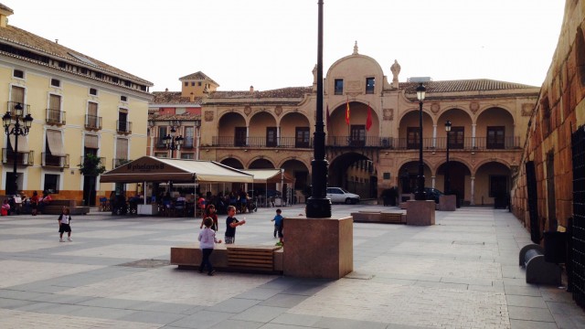 Plaza de Espana in Lorca, Spain