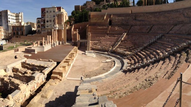 Roman Theater in Cartagena Spain