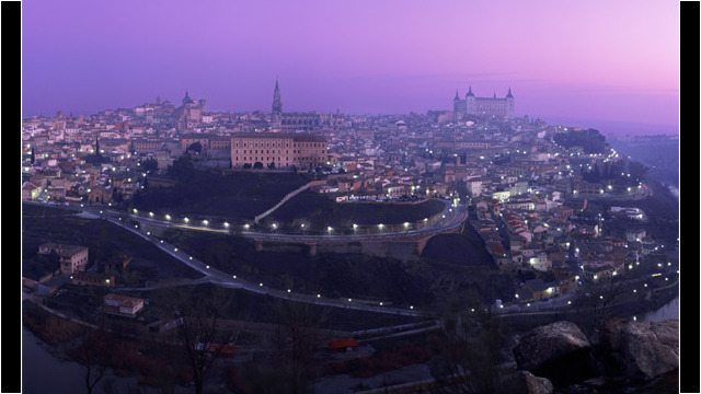 Courtesy image Panoramic Night View of Toledo, Spain