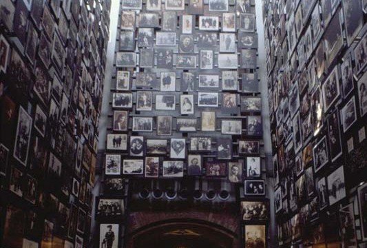 U.S. Holocaust Museum Three Story Tower of Photographs