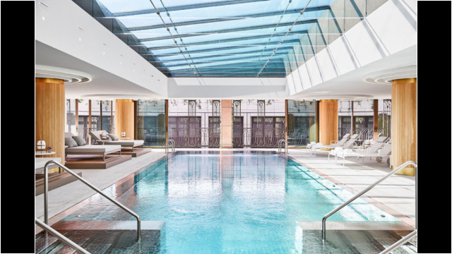 The Four Seasons Madrid Spa, Largest in Spain. Courtesy image Four Seasons Hotel Madrid Spa Pool