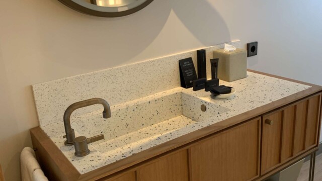 Hard Rock Hotel Madrid - Guest Room Bath Sink.
© 2023 Rob Hard Hard Rock Hotel Madrid - Guest Room Bath Sink