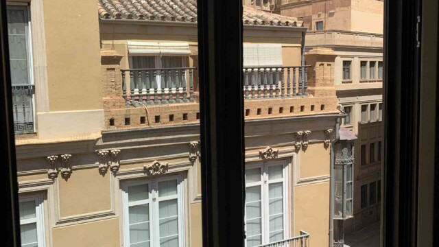 Hotel Molina Lario Guest Room City Center and Cathedral View.
© 2023 Rob Hard Hotel Molina Lario Guest Room City Center and Cathedral View