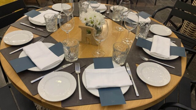 Hotel Molina Lario Martiz Restaurant Table Setup.
© 2023 Rob Hard. Hotel Molina Lario Martiz Restaurant Table Setup